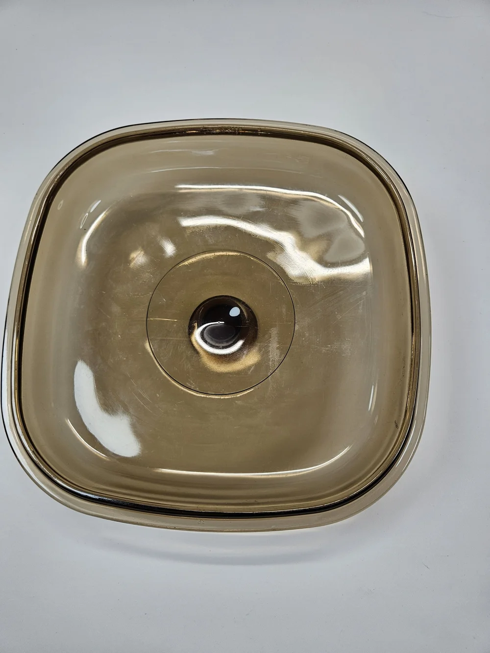 Pyrex Smoked Brown Glass Serving Lid